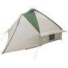 vidaXL Teepee stan so strechou Zelená a biela 490 x 410 x 210 cm
