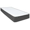 vidaXL Posteľ boxspring tmavošedá látková 90x200 cm