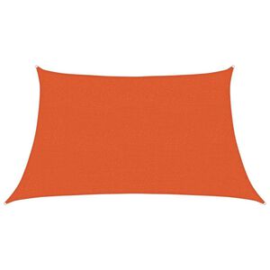 vidaXL Slnečn&aacute; plachta 160 g/m&sup2; lichobežn&iacute;kov&aacute; oranžov&aacute; 3/4x2 m HDPE