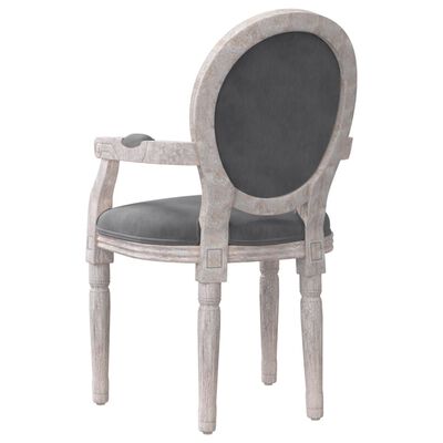 vidaXL Jedálenská stolička tmavosivá 54x56x96,5 cm látka