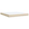 vidaXL Posteľn&yacute; r&aacute;m boxspring s matracom kr&eacute;mov&yacute; 180x200 cm l&aacute;tka