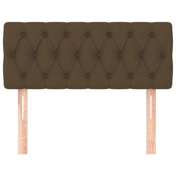 vidaXL Čelo postele tmavohend&eacute; 90 x 7 x 78/88 cm l&aacute;tka