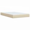 vidaXL Boxspring posteľ s matracom krémová 120x190 cm látka
