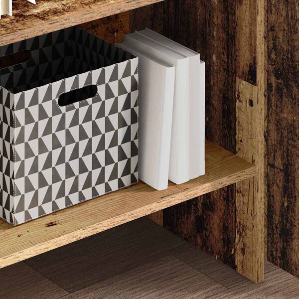 vidaXL Knižnica Star&eacute; drevo 60 x 35 x 180 cm Kompozitn&eacute; drevo