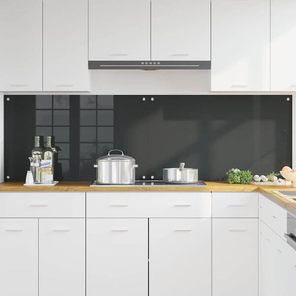 vidaXL Kuchynsk&yacute; backsplash 2 pcs Tmavo &scaron;ed&aacute; 100 x 60 cm tvrden&eacute; sklo