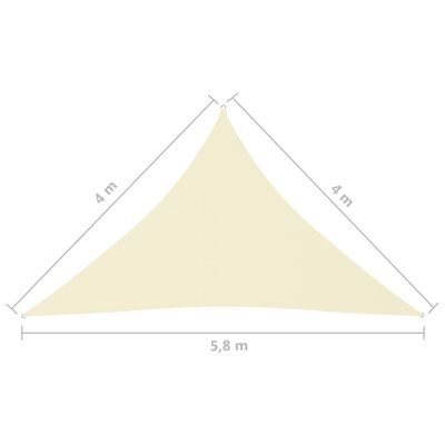 vidaXL Tieniaca plachta oxfordská látka trojuholníková 4x4x5,8 m