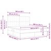 vidaXL Postel s &uacute;ložn&yacute;m prostorem a matrac&iacute; Svetlosiv&aacute; 160 x 200 cm