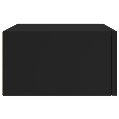 vidaXL Nástenný nočný stolík čierny 35x35x20 cm