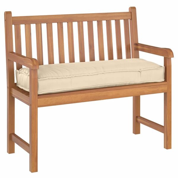 vidaXL Podložka B&eacute;žov&aacute; 110 x 40 x 8 cm Oxfordsk&aacute; l&aacute;tka