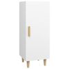 vidaXL Komoda biela 34,5x34x90 cm spracovan&eacute; drevo