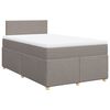 vidaXL Boxspring posteľ s matracom sivohned&yacute; 120x200 cm l&aacute;tka