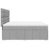 vidaXL Boxspring posteľ s matracom bledosiv&aacute; 180x200 cm l&aacute;tka