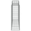 vidaXL Oblúkové gabionové koše 40 ks 200x50x120/140 cm pozink. železo
