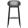 vidaXL Barové stoličky 4 ks sivé