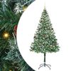 vidaXL Umel&yacute; vianočn&yacute; stromček Zelen&aacute; 180 cm PVC a oceľ
