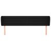 vidaXL Čelo postele so z&aacute;hybmi čierne 203x23x78/88 cm l&aacute;tka