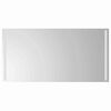 vidaXL Zrkadlo do k&uacute;peľne s LED Priehľadn&aacute; 100 x 60 cm tvrden&eacute; sklo