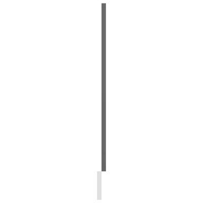 vidaXL Dvierka na umývačku, lesklé sivé 59,5x3x67 cm, drevotrieska
