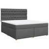 vidaXL Boxspring posteľ s matracom tmavosiv&aacute; 180x200 cm l&aacute;tka