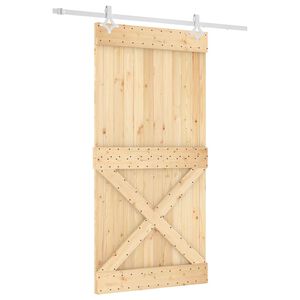 vidaXL Posuvn&eacute; dvere 100 x 210 cm Pr&iacute;rodn&aacute; a biela