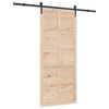 vidaXL Posuvn&eacute; dvere Pr&iacute;rodn&aacute; 100 x 208 cm Borovicov&yacute; mas&iacute;v