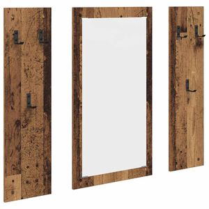 vidaXL Ve&scaron;iak na stenu Star&eacute; drevo 96 x 1,5 x 90 cm Kompozitn&eacute; drevo