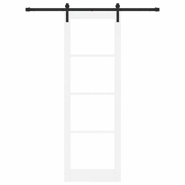 vidaXL Posuvn&eacute; dvere ORKDAL Biela a čierna 78 x 232 cm