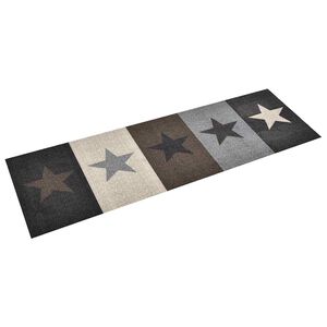 vidaXL Kuchynsk&yacute; koberec prateľn&yacute; hviezdičkov&yacute; dizajn 45x150 cm