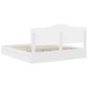 vidaXL &Uacute;ložn&aacute; posteľ so z&aacute;suvkou Biela 200 x 200 cm Kompozitn&eacute; drevo