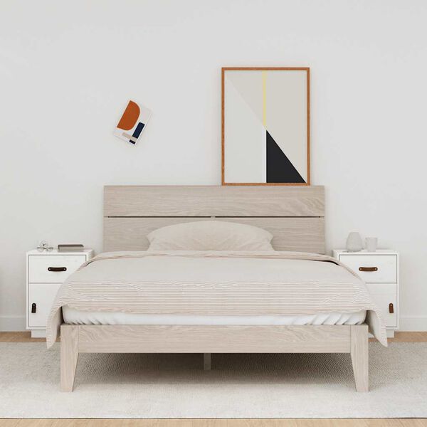 vidaXL Nočné stolíky 2 ks biele 40x34x35 cm borovicový masív