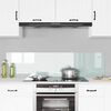 vidaXL Kuchynsk&yacute; backsplash 2 pcs Biela 80 x 40 cm tvrden&eacute; sklo