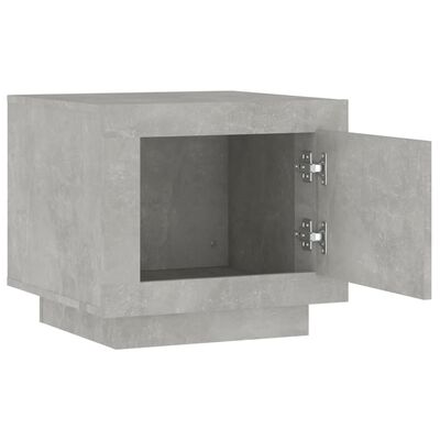 vidaXL Konferenčný stolík betónový sivý 51x50x45 cm spracované drevo