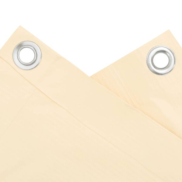 vidaXL Balk&oacute;nov&aacute; z&aacute;stena, kr&eacute;mov&aacute; 600x90 cm, PVC