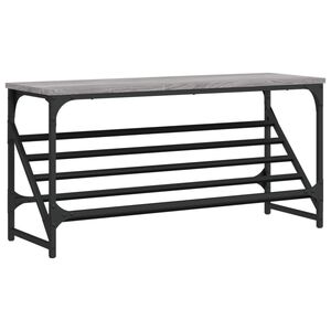 vidaXL Reg&aacute;l na top&aacute;nky siv&yacute; sonoma 90x30x45 cm kompozitn&eacute; drevo