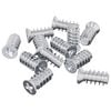 vidaXL Skrutka 12 ks Strieborn&aacute; M6 x 12 mm Železo