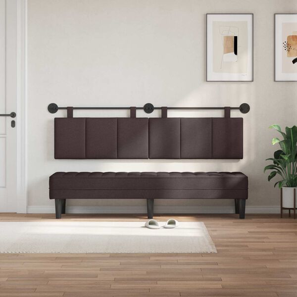 vidaXL Z&aacute;vesn&aacute; Čel&aacute; N&aacute;stenn&yacute; Tmavohned&aacute; 190 x 55 x 5 cm l&aacute;tka