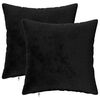vidaXL Poťah na podložku 2 pcs HEERLEN Čierna 30 x 30 cm Flanel