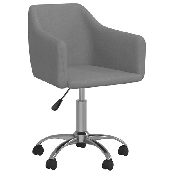 vidaXL Otočn&aacute; jed&aacute;lensk&aacute; stolička bledosiv&aacute; l&aacute;tkov&aacute;
