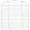 vidaXL Oblúkový gabionový kôš 200x50x180/200 cm pozinkované železo