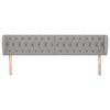 vidaXL Čelo postele so z&aacute;hybmi bledosiv&eacute; 183x23x78/88 cm l&aacute;tka