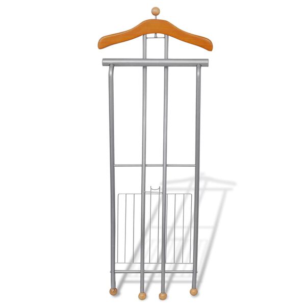 Nem&yacute; sluha, ve&scaron;iak na oblečenie s kovovou kon&scaron;trukciou