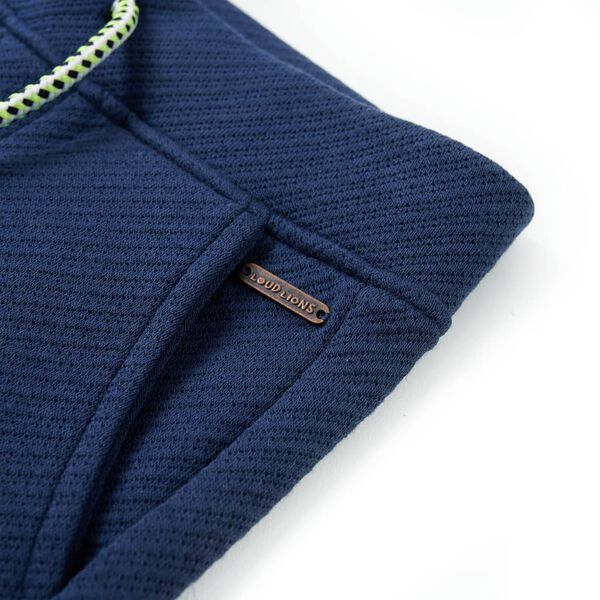 Detské kraťasy so šnúrkou tmavomodré 140