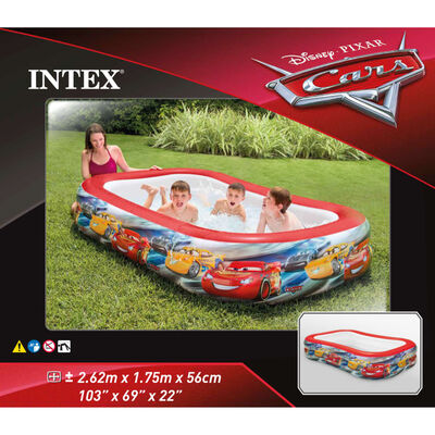 Intex Bazén Cars Swim Center rôznofarebný 262x175x56 cm