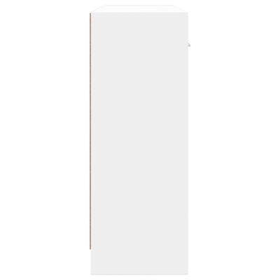 vidaXL Komoda biela 91x28x75 cm kompozitné drevo