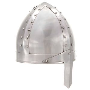 vidaXL Stredovek&aacute; rytierska prilba pre LARP starožitn&aacute; replika strieborn&aacute; oceľ