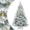 vidaXL Umel&yacute; vianočn&yacute; stromček s 300 LED-i Biela 240 cm PE a PVC