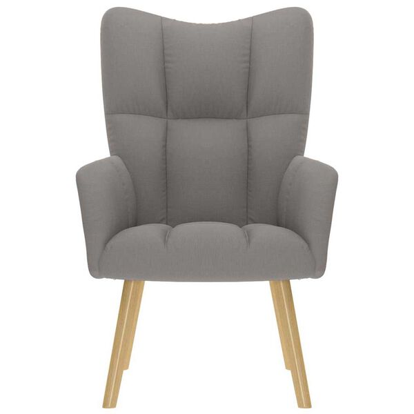 vidaXL Relaxačné kreslo sivohnedé látkové