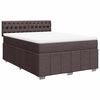 vidaXL Boxspring posteľ s matracom tmavohned&aacute; 140x190 cm l&aacute;tka