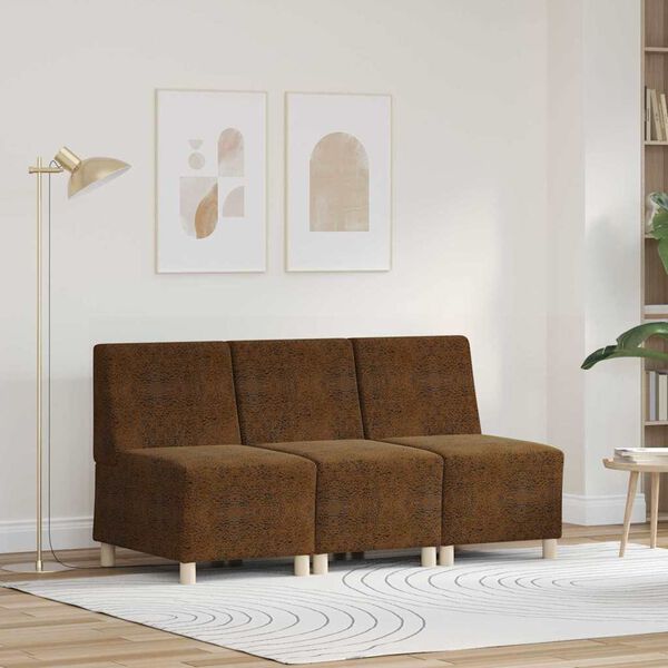 vidaXL Bezr&uacute;čkov&aacute; modul&aacute;rna sofa jednotka 3 pcs Hned&aacute; 55 x 74 x 82 cm