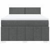 vidaXL Boxspring posteľ s matracom tmavosiv&aacute; 160x200 cm l&aacute;tka